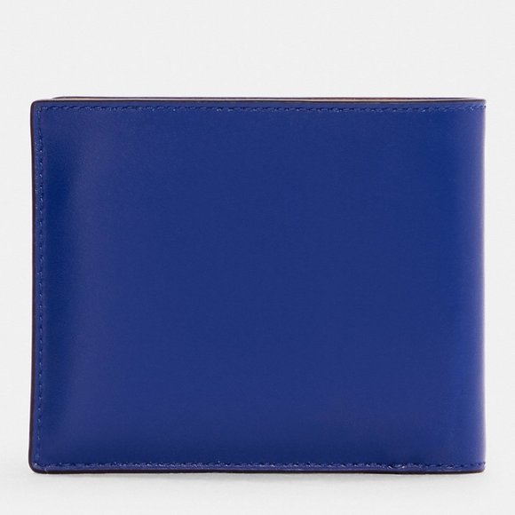Coach 3 in 1 Wallet Colorblock Sport Blue/Yellow/Signature Leather Card … - Picture 2 of 7